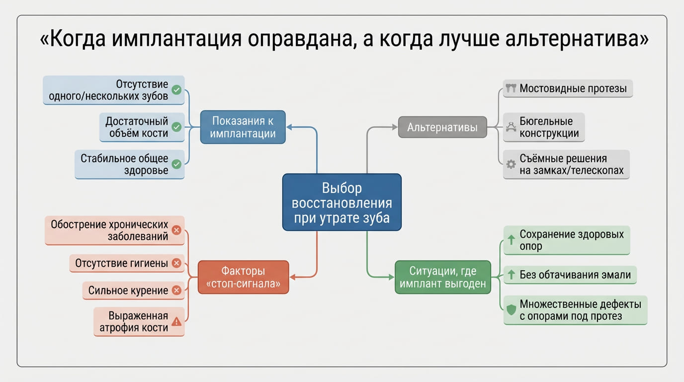 когда имплантация оправдана